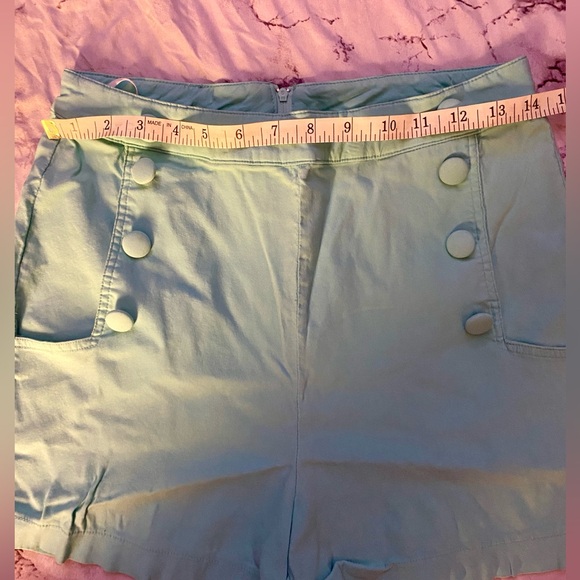 High Waist Shorts! Voodoo Vixen, Sea-foam Green! Medium! - Picture 6 of 6
